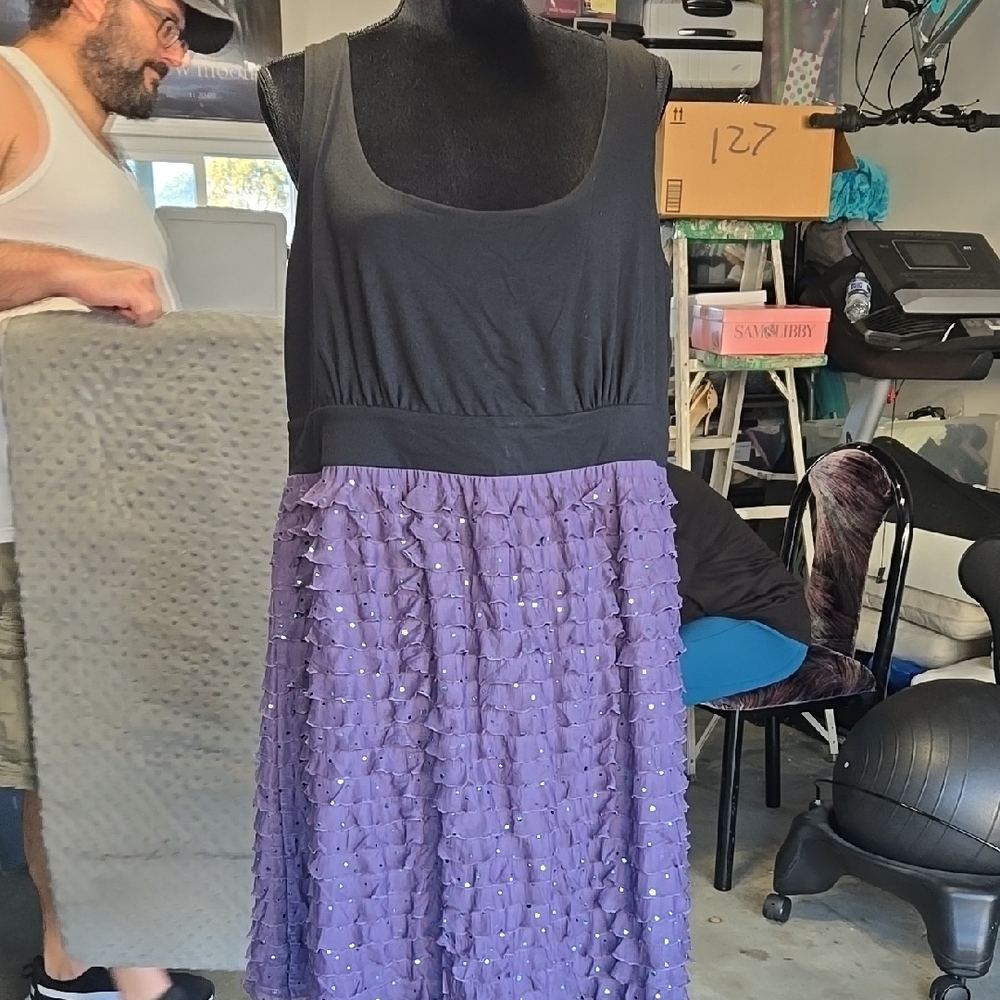 NWT Black and Purple Dress